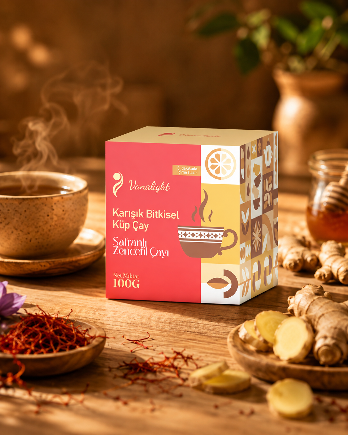 Saffron Ginger Tea